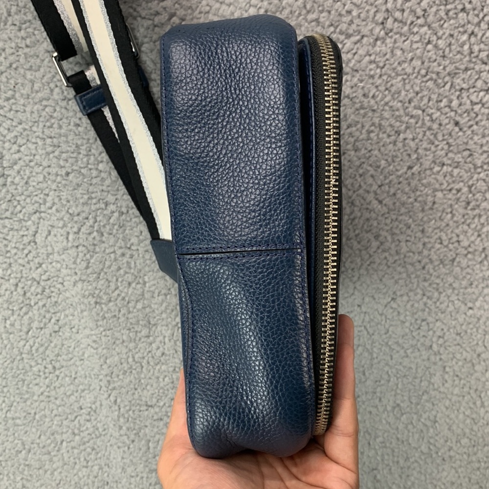 Marc Jacobs Gotham Small‎ Nomad Crossbody Bag Women’s Blue Sea Leather – Good - Picture 7 of 15